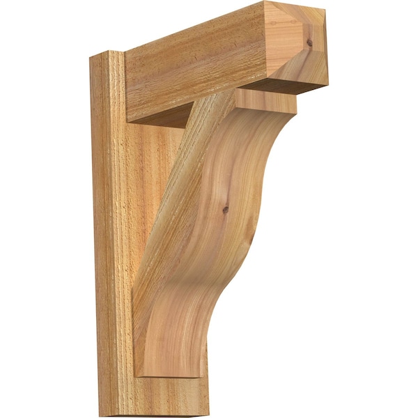 Ekena Millwork Funston Rough Sawn Craftsman Outlooker, Western Red Cedar, 6"W x 16"D x 20"H OUT06X16X20FST04RWR - main